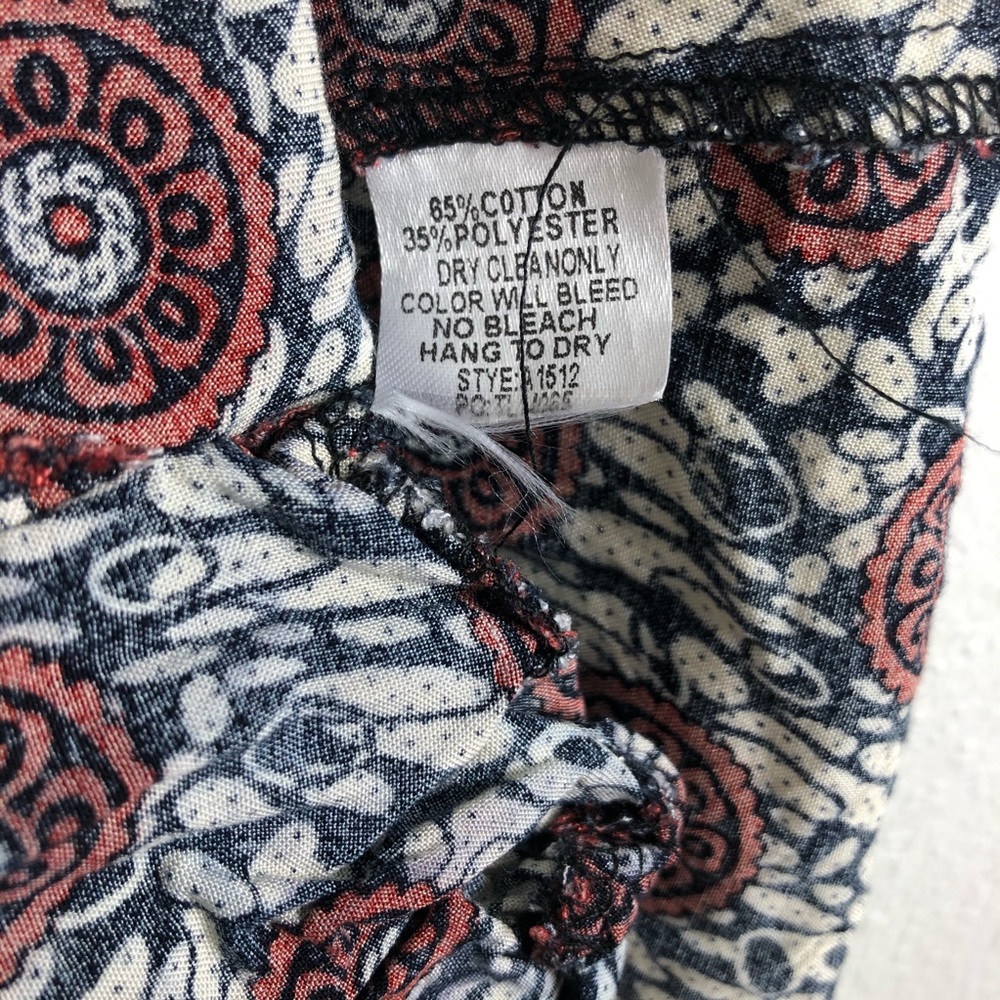 Umgee Mixed Pattern Printed Flowy Boho V-Neck Min… - image 6